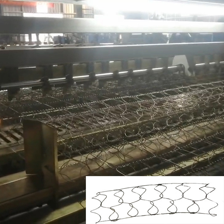 Spring Assemble Mattress Spring Conjoined Coiling Machine Helical Wire Diameter 1.6-1.7