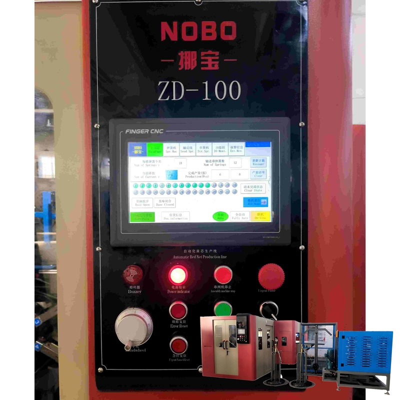 CNC Side Push Spring Mattress Bed Net Production Line - NOBO-ZD-100S