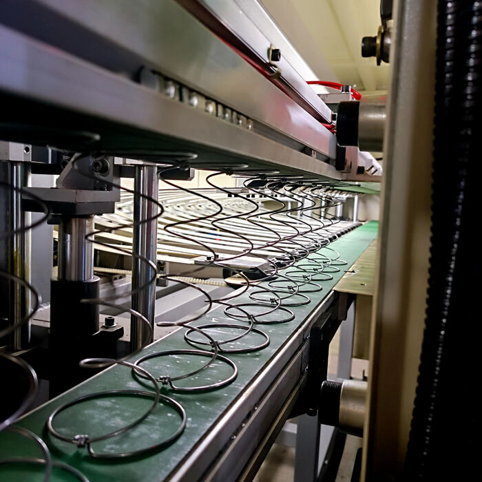 1.3-1.6mm Wire Diameter Mattress Line with Bonnell Spring and 4-7 Turns Convelutions